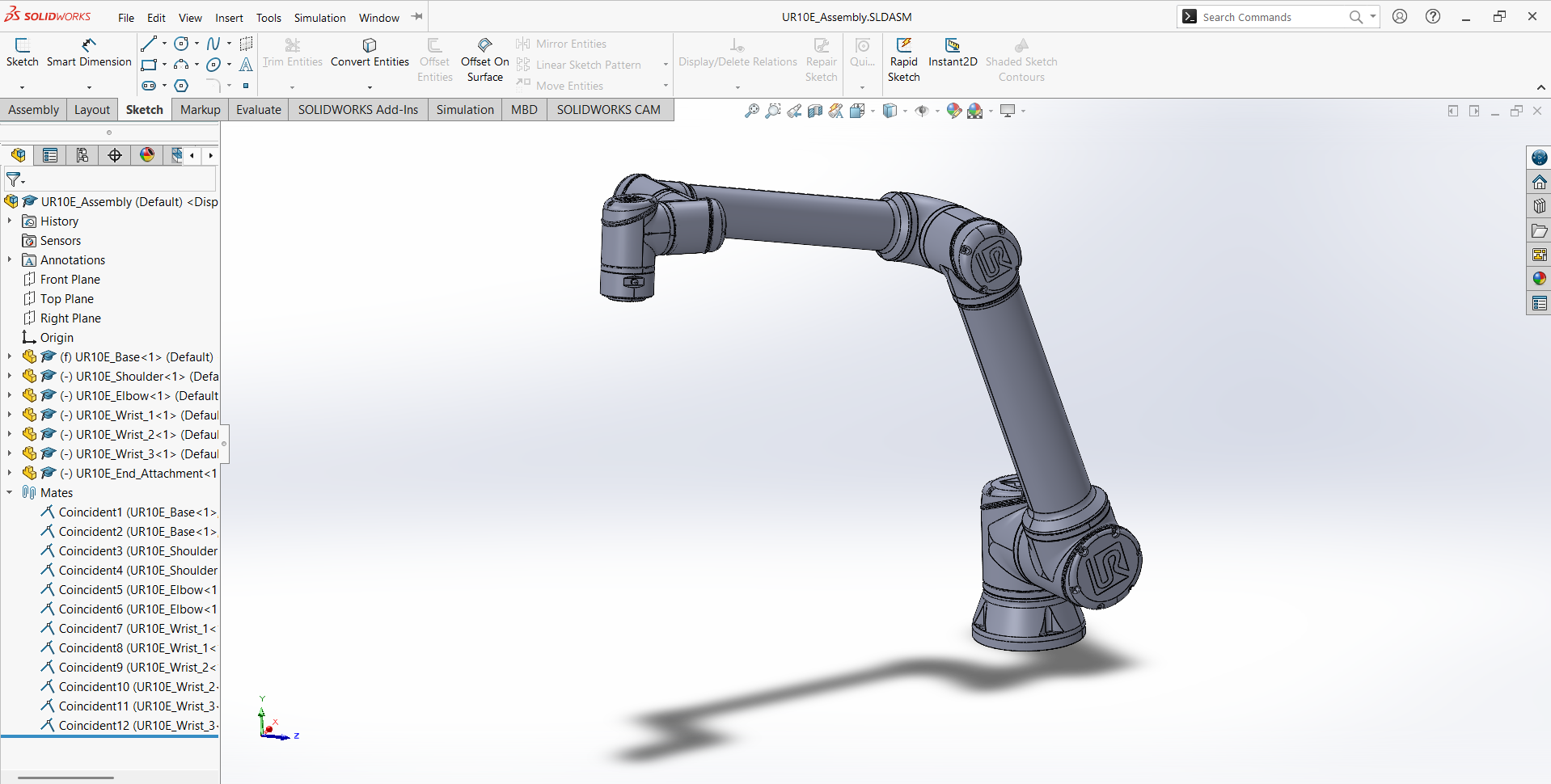 In Progress: UR10e Simulation Project